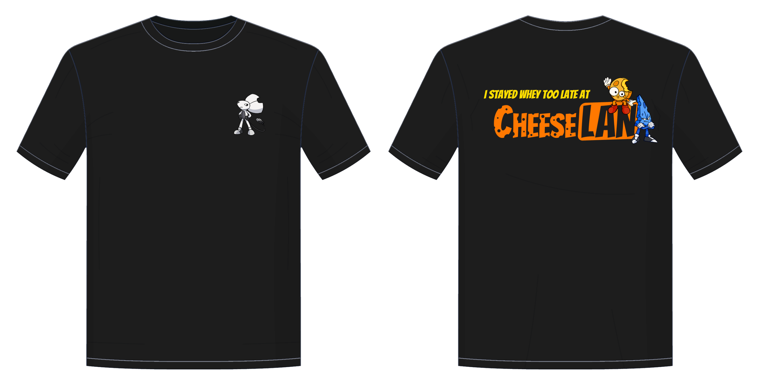 shirt-black - Cheese LAN